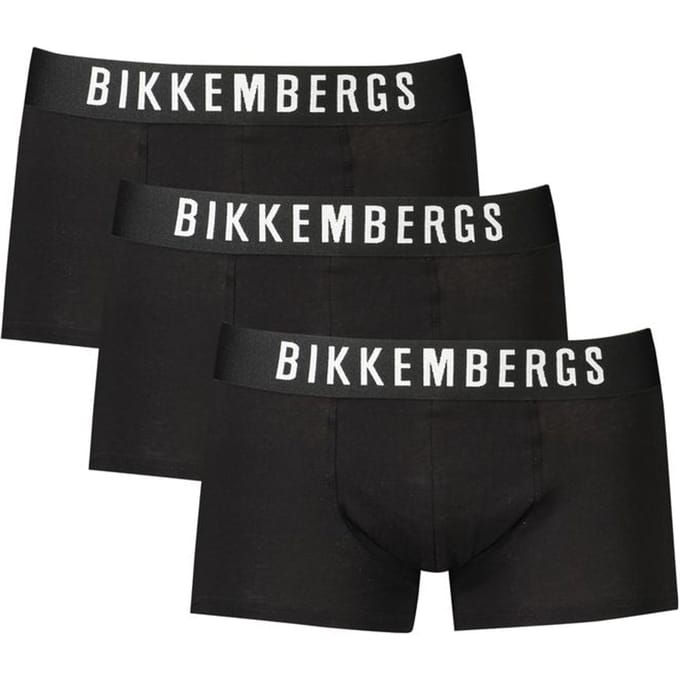 Bikkembergs Zwarte Polyester Heren Boxer Shorts