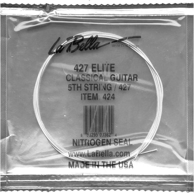 La Bella L-424 A-5 snaar, silverplated wound nylon