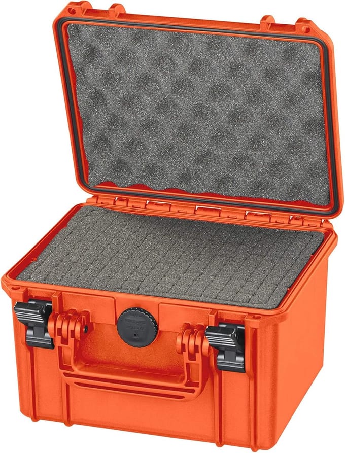 Waterdichte koffer voor gevoelige apparatuur - oranje
