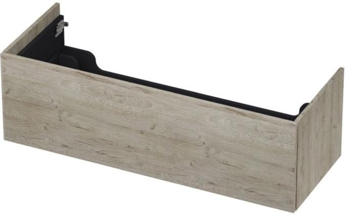 INK - Onderkast 1 Lade Push 2 Open Bestaande Uit - 1200x450x376 Mm - Greige Eiken