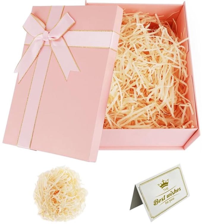 Dailygoody - Geschenkdoos-set - geschenkdozen met strik - Roze