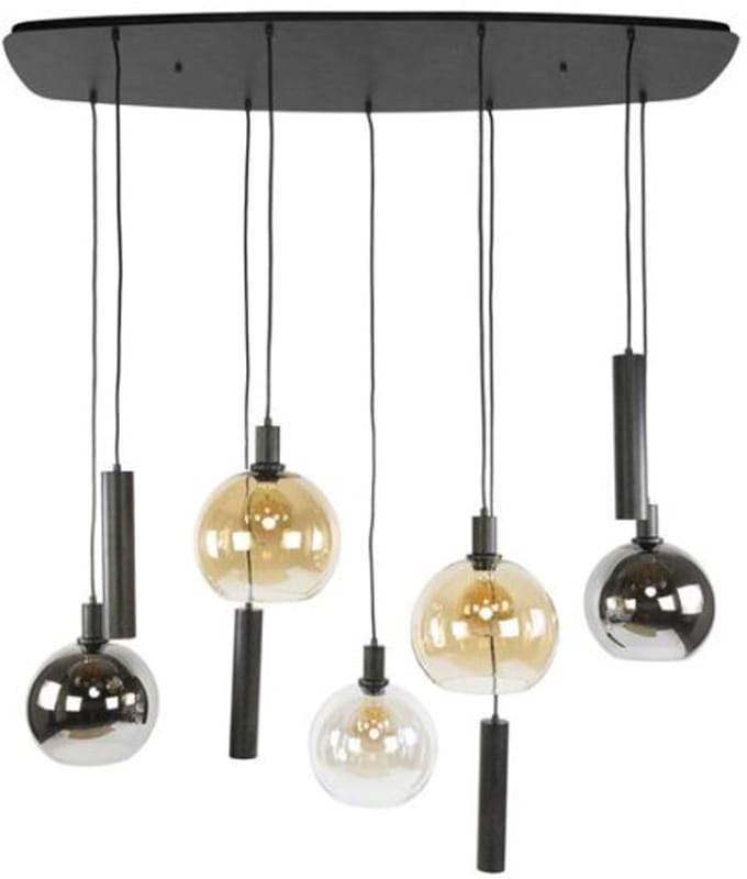 Hanglamp Sfera Tricolore 5+4L - Artic zwart