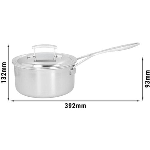 DEMEYERE INDUSTRY 5 - Steelpan met deksel - Ø 180mm - RVS