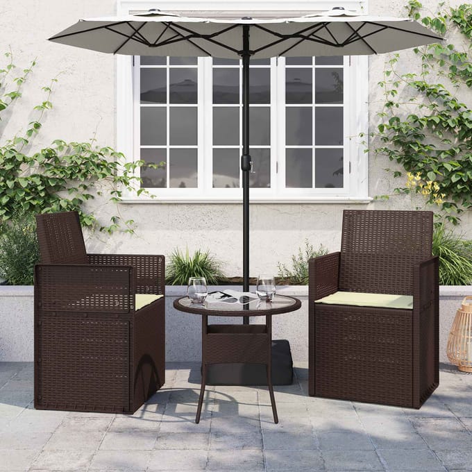 vidaXL - Zitkussens - 2 - st - Polyester - Crèmekleurig - 47 - x - 36 - x - 2 - cm