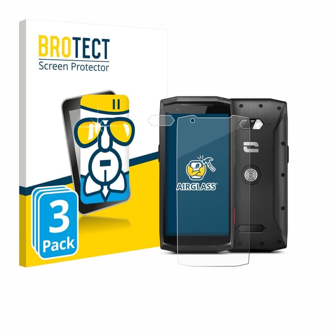 Screenprotector 3 Stuks voor Crosscall Core-M5 (Voor+Camera) Beschermglas transparant