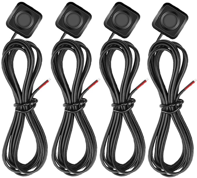 ONF3 - Momentary Push Button Switch - 4 Stuks - Compact ontwerp - AAN/UIT Claxonknoppen - Voor 12V-24V Autoclaxon - Handmatig gebruik