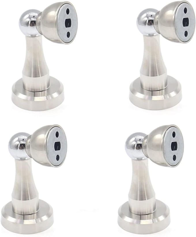 Magnetische Deurstopper - Deurhouder - Deur Open Houden - Soft-Catch Ontwerp - 4 Stuks - Zwart