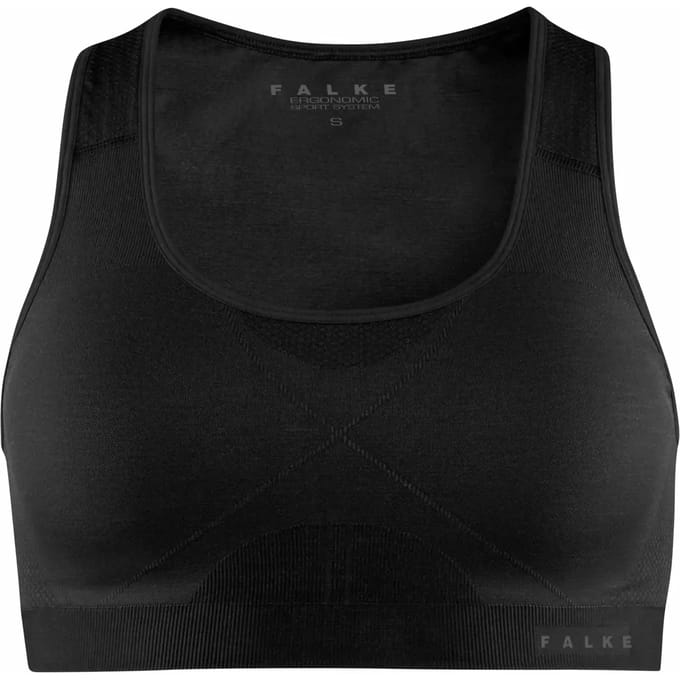 FALKE Madison Low Support Pads voor een laag activiteitsniveau functioneel sportbeha dames zwart - maat S