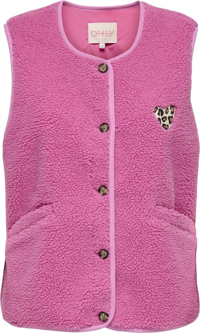 ONLY - ONLBABY TEDDY VEST PNT Dames Gilet