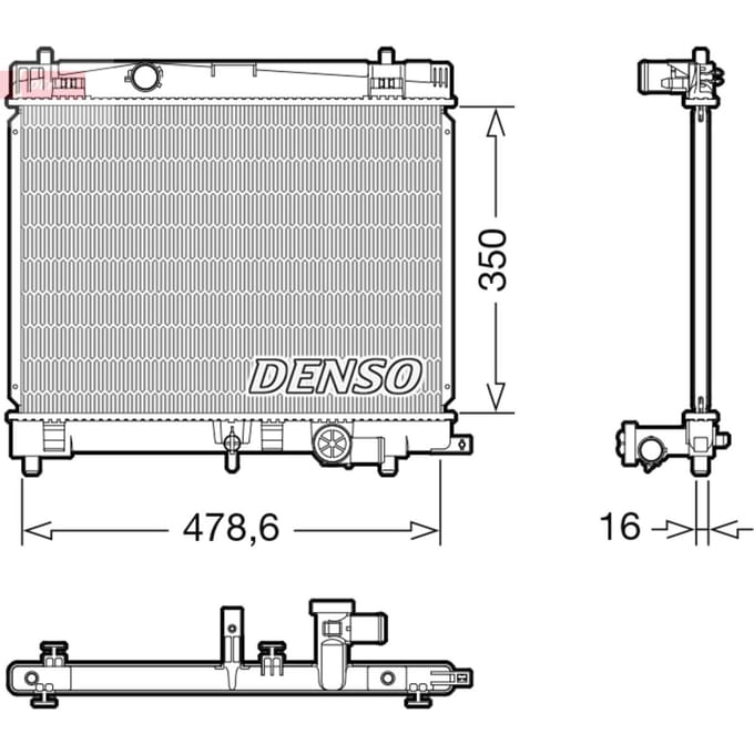 Radiator DENSO DRM50137