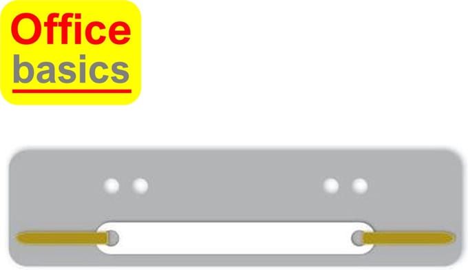 Snelhechtstrip Office Basics - PP - 25 stuks - grijs