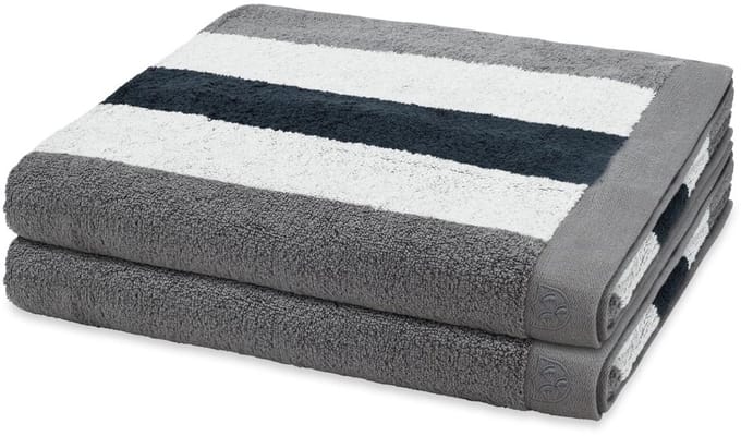 Ross Sonstiges 2 X douchehanddoek in set 2 pack Doubleface Stripes