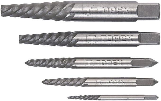 Topex - Schroef Uitdraaigereedschapset - 5-delig - Praktische Doos