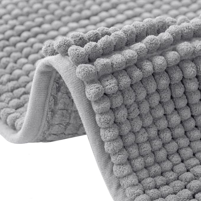 Zachte Antislip Badmat 40x60cm Grijs - Absorberend & Wasbaar