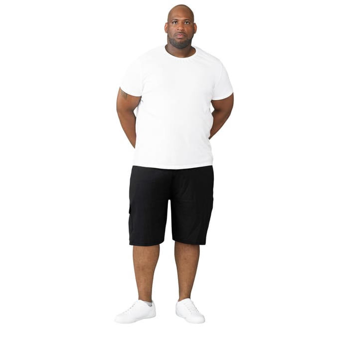 Duke Heren D555 John Katoen Lichtgewicht Kingsize Cargoshorts 5XL grijs