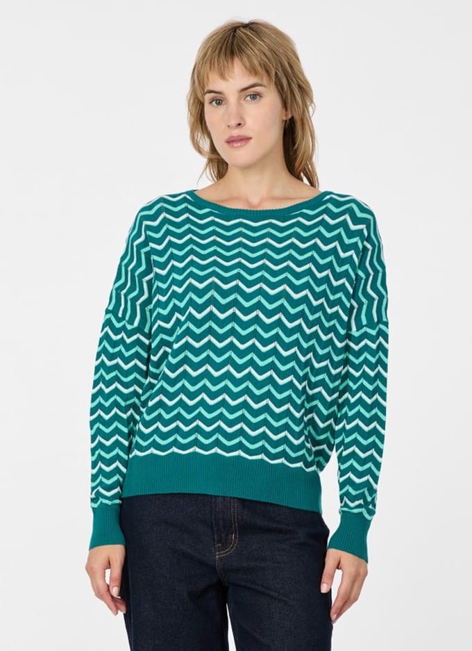 Trui Maylo groen print dun zomer Ragwear - maat M