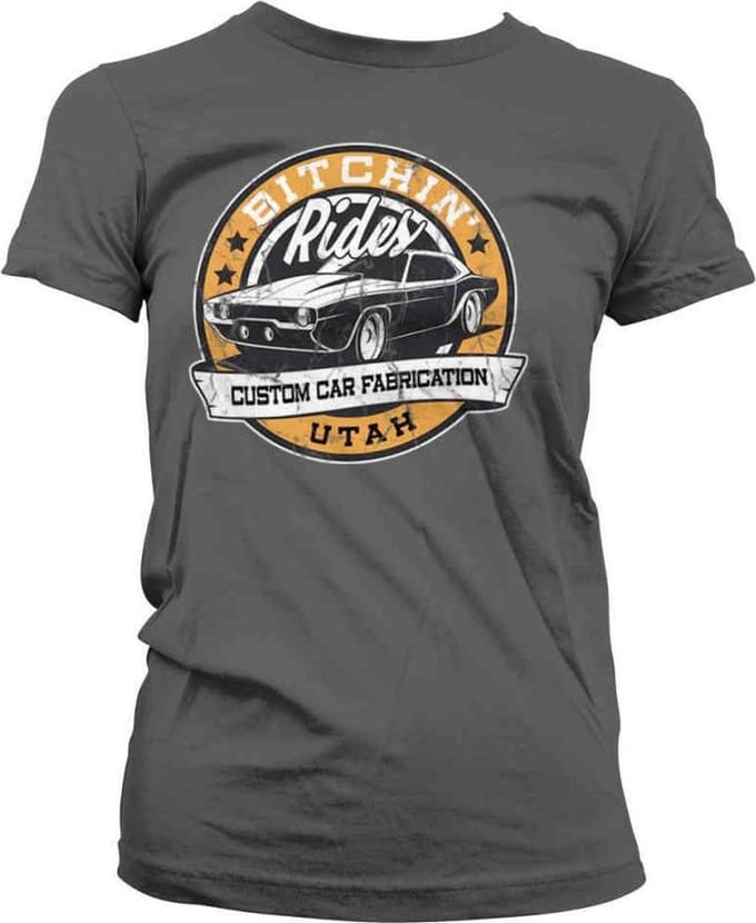 Bitchin' Rides Dames Tshirt -S- Utah Grijs