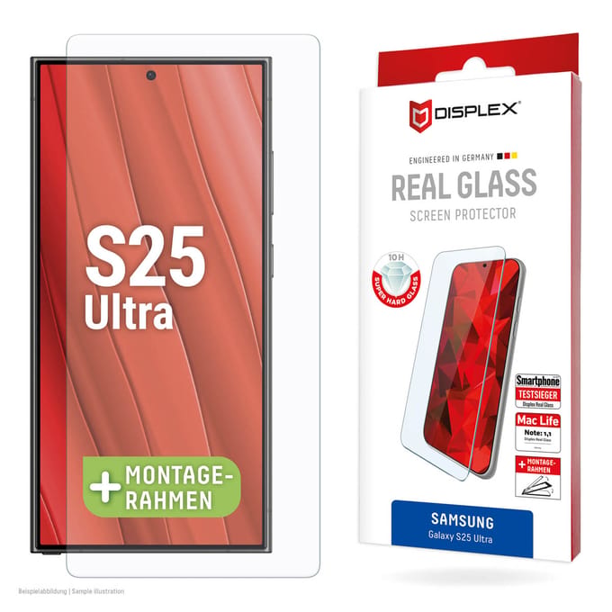 Displex Screenprotector Real Glass geschikt voor Samsung Galaxy S25 Ultra