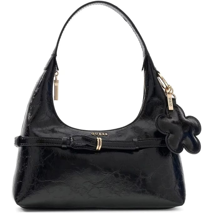 GUESS handtas schoudertas Taylor Mini Hobo Black zwart