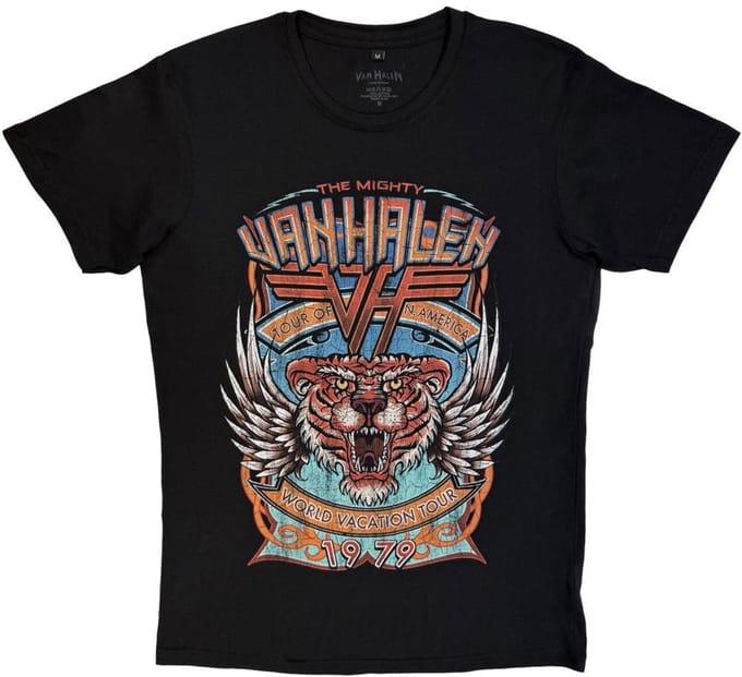 Van Halen - World Tour Heren Tshirt - M - Zwart