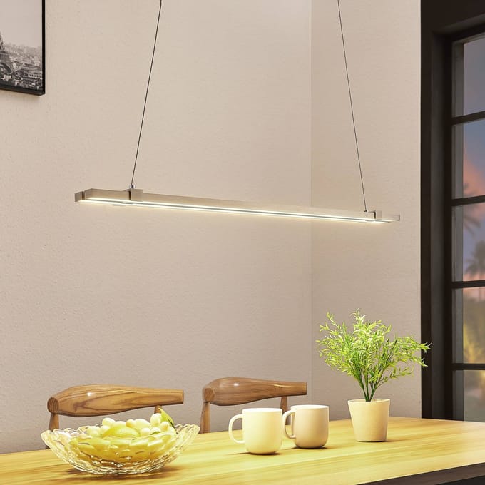 Lucande LED balkhanglamp Tymon, smal, uitschuifbaar