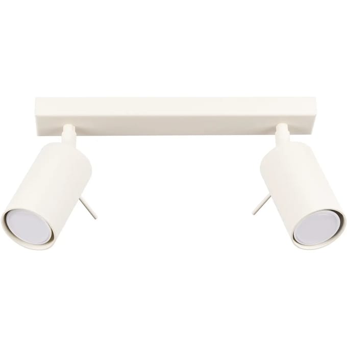 Sollux Lighting Plafondlamp Ring - GU10 - beige - staal - 17x30x6cm
