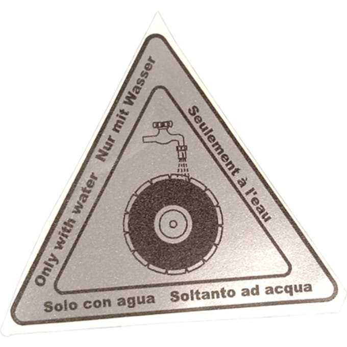 Label, "water only"