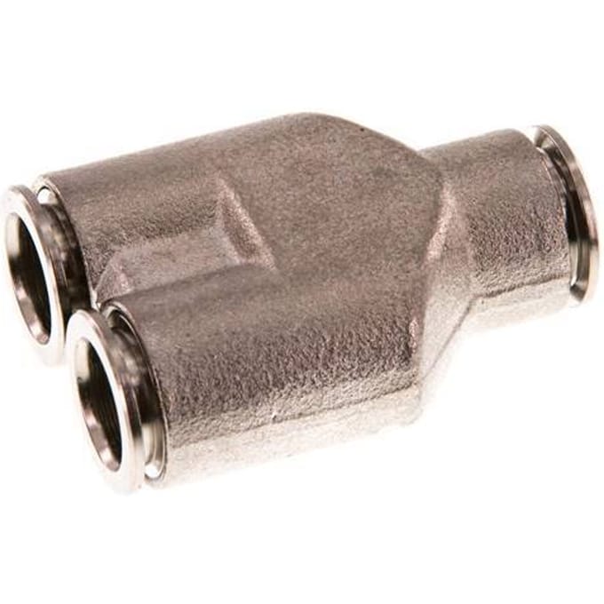 10mm Y-koppeling Messing Insteekfitting FKM
