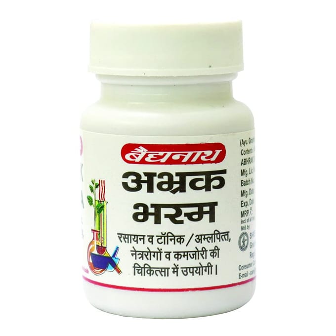 Baidyanath Asli Ayurved Abhrak Bhasma 10 g Verpakking | Energieboost En Oogzorg Ondersteuning