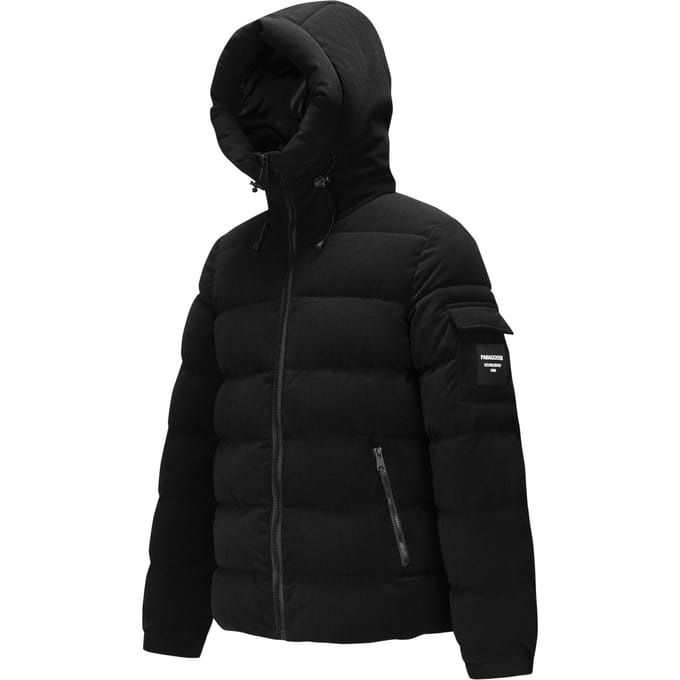 Paragoose - Heren Jas winter Malfoy Puffer - Zwart - Maat L