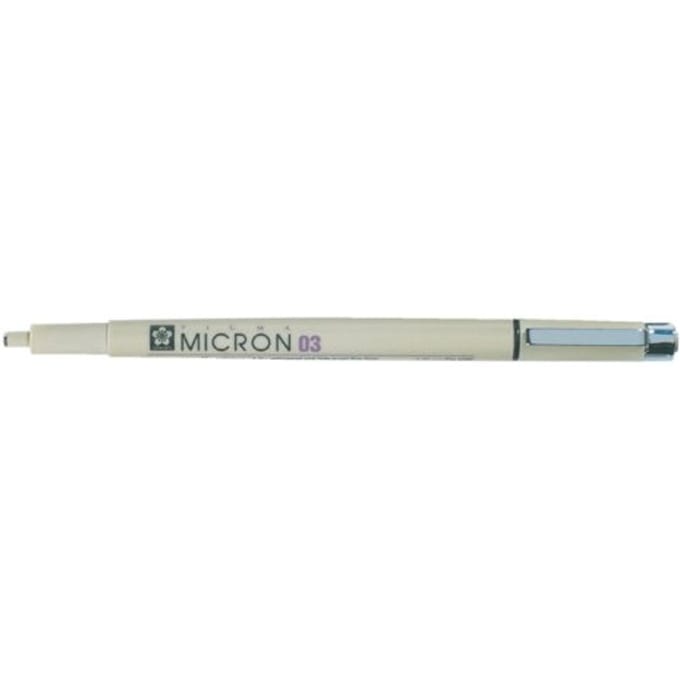 Fineliner sakura pigma micron 03 0.35mm zwart