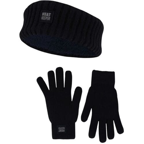 Heatkeeper Dames Winter Thermo Set - Hoofband + Handschoenen - Navy - One Size