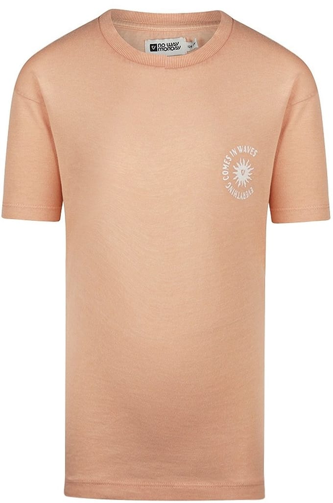 T - shirt loose fit dropped shoulder Soft orange - boys 2