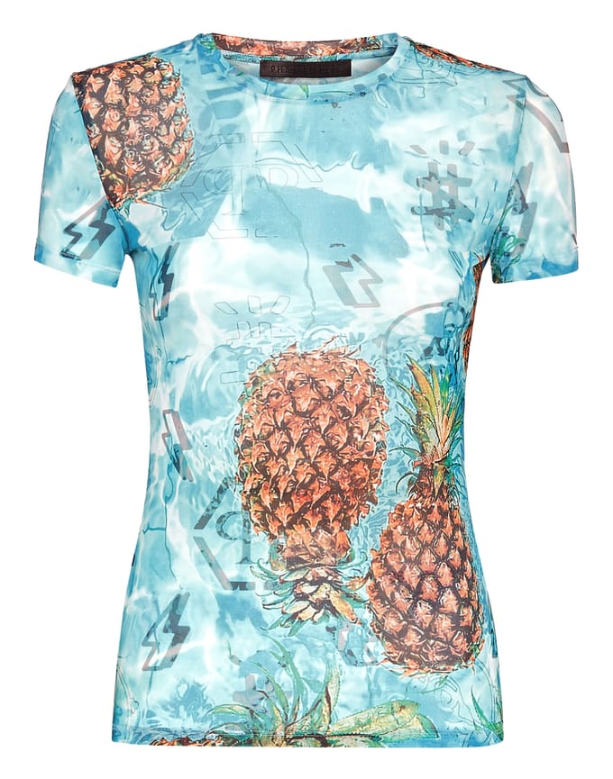 T-Shirt Ronde Hals Pineapple Skies