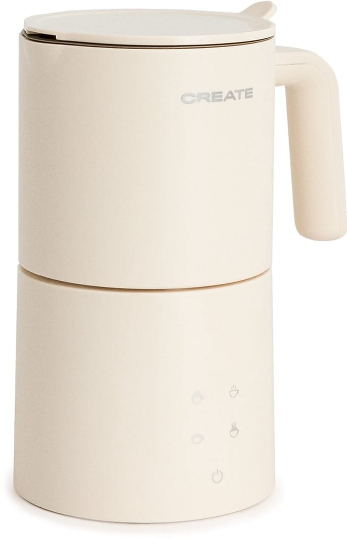 CREATE - Vaatwasserbestendige melkopschuimer en -verwarmer - Gebroken wit - MILK FROTHER STUDIO PRO