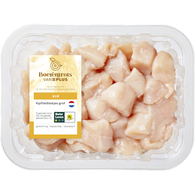 Kipfiletblokjes grof