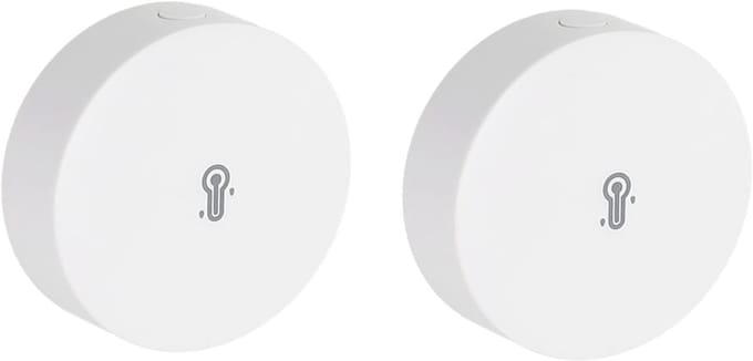Temperatuur Vochtigheid Sensor - Slimme Monitor - Binnen Klimaat - Real-time Data - 43 x 43 x 14mm - Wit
