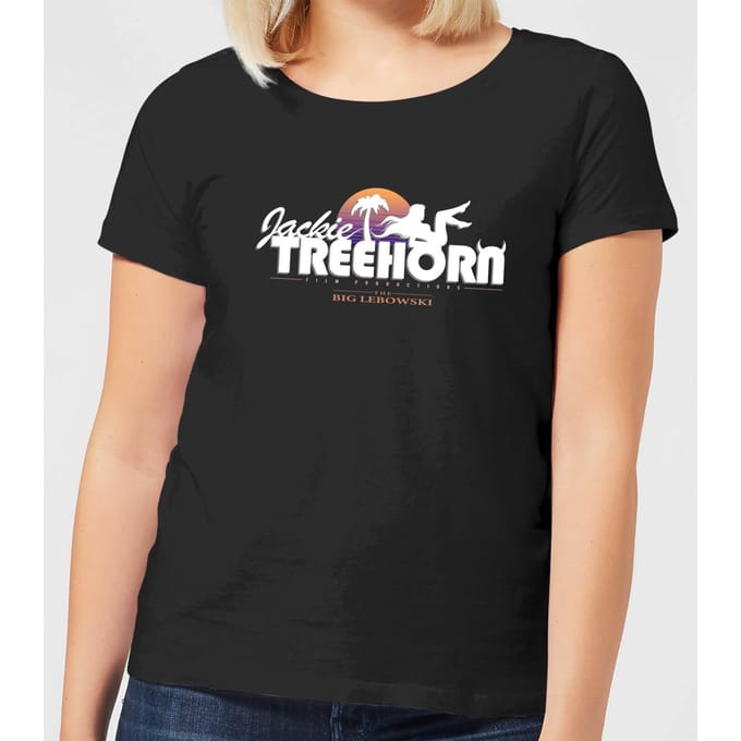 The Big Lebowski Treehorn Logo Dames T-shirt - Zwart - L