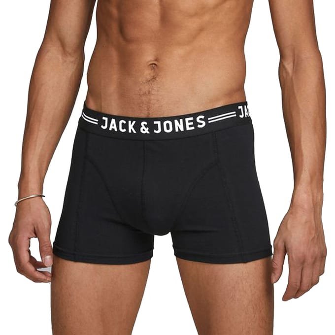 Jack & Jones Boxers - SENSE TRUNKS 3-PACK - S tot XXL - voor Mannen - zwart