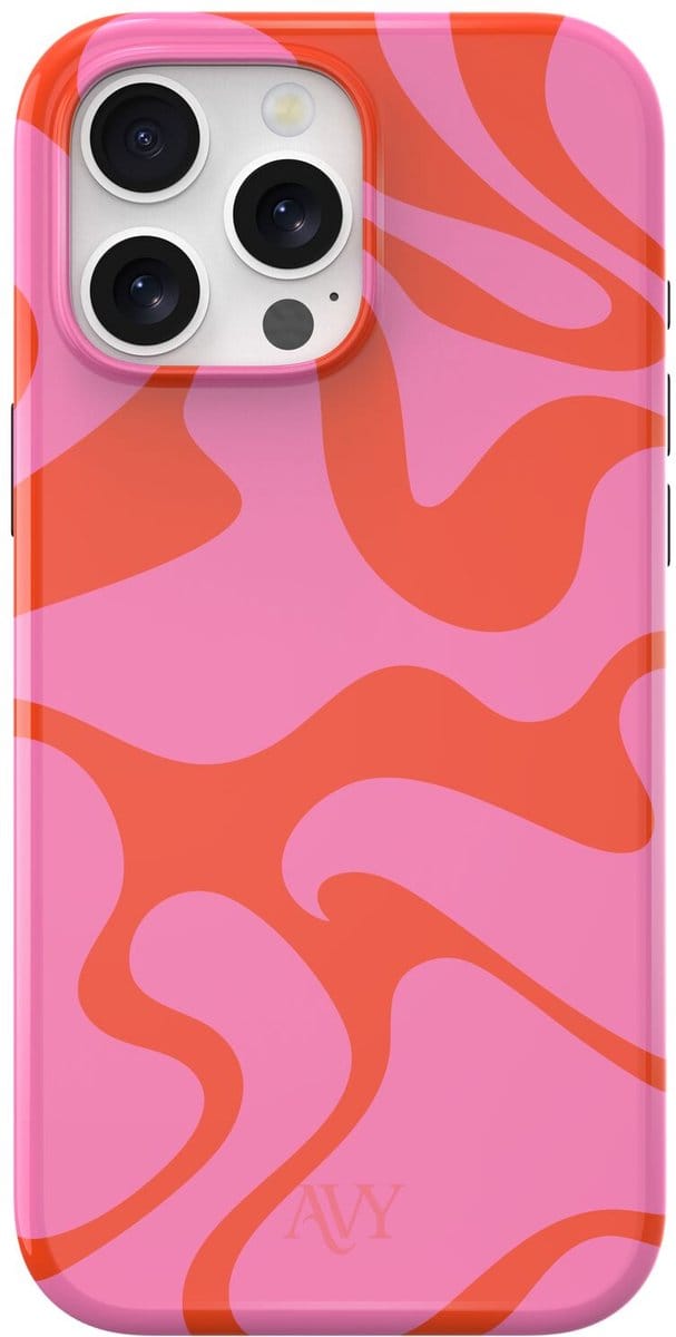 AVY Hard Shell Back Cover | geschikt voor Apple iPhone 16 Pro Max | Rosé Twist | Compatibel met MagSafe & Qi2