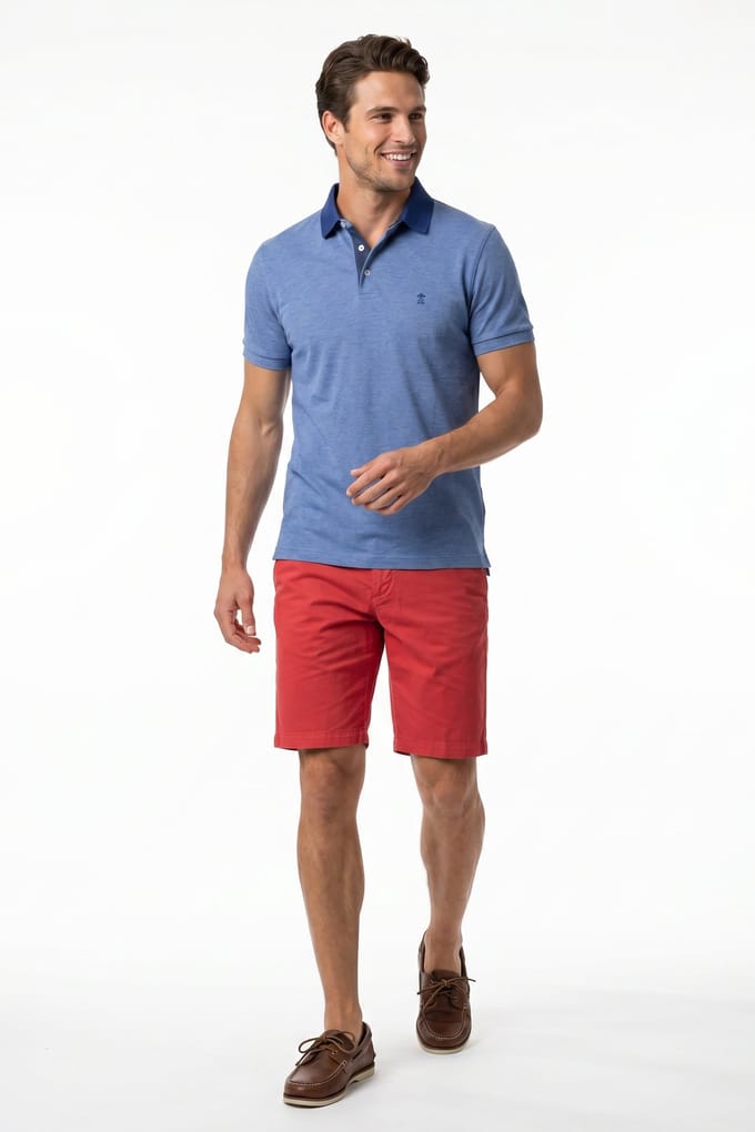 River Woods Basic Chino Short Stretch Red Taglia: 38 | Pantaloncini Outlet | Uomo | Rosso