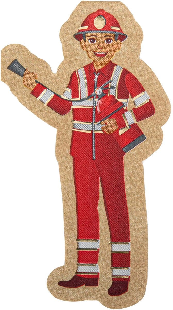 ARTYFETES - 16 brandweer servetten 32 x 17 cm