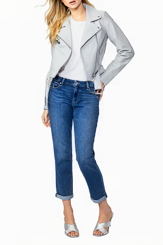PAIGE Brigitte Eiffel Distressed Taglia: W23 | Jeans straight fit Outlet | Donna