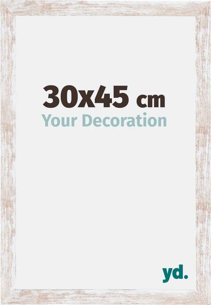 Your Decoration - Fotolijst 30x45 cm - MDF - White Wash - Catania