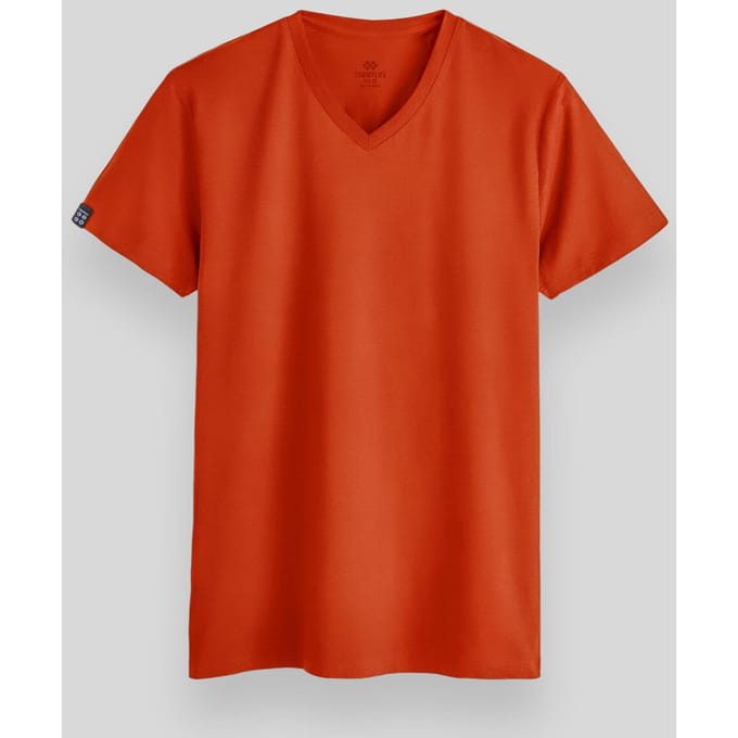 Heren V-hals Korte Mouwen T-Shirt