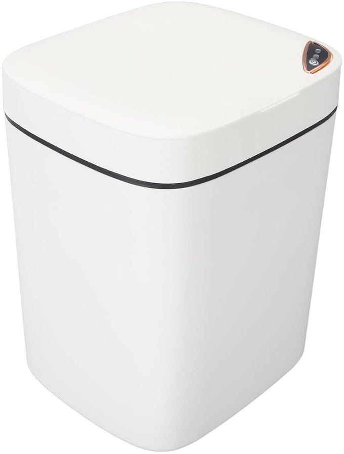 Slimme Prullenbak - Automatische Afvalbak - Hygiënisch Afval Beheren - Bewegingssensor - 14 Liter - Wit