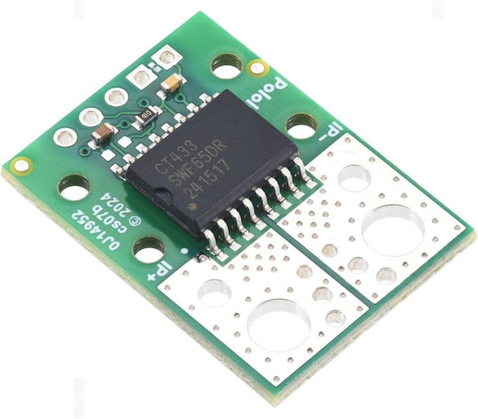 CT433-HSWF65DR TMR Current Sensor Compact Carrier 0A to 65A, 3.3V Pololu 5319