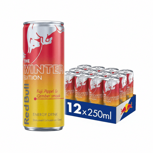Red Bull Energy - The Winter Edition (12 x 0,25 liter blikken) Fuji Appel & Gember