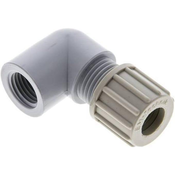 10x8mm & G1/4'' PA L-Vorm Knelfitting Binnendraad 10bar
