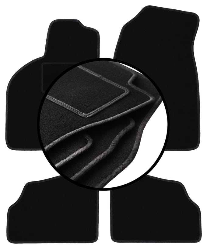 Complete set veloursmatten voor: Saab 9-3 I Aero, liftback, sedan (1998-2002)